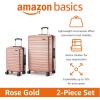 imageAmazon Basics 30Inch Hardside Checked Luggage Hardshell Suitcase With Wheels Expandable For Up to 15 More Space With ScratchResistant Surface Four Multidirectional Wheels Rose GoldRose Gold