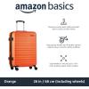 imageAmazon Basics 30Inch Hardside Checked Luggage Hardshell Suitcase With Wheels Expandable For Up to 15 More Space With ScratchResistant Surface Four Multidirectional Wheels Rose GoldOrange