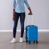 imageAmazon Basics 30Inch Hardside Checked Luggage Hardshell Suitcase With Wheels Expandable For Up to 15 More Space With ScratchResistant Surface Four Multidirectional Wheels Rose GoldLight Blue