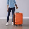 imageAmazon Basics 30Inch Hardside Checked Luggage Hardshell Suitcase With Wheels Expandable For Up to 15 More Space With ScratchResistant Surface Four Multidirectional Wheels Rose GoldOrange