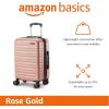 imageAmazon Basics 30Inch Hardside Checked Luggage Hardshell Suitcase With Wheels Expandable For Up to 15 More Space With ScratchResistant Surface Four Multidirectional Wheels Rose GoldRose Gold