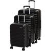 imageAmazon Basics 30Inch Hardside Checked Luggage Hardshell Suitcase With Wheels Expandable For Up to 15 More Space With ScratchResistant Surface Four Multidirectional Wheels Rose GoldBlack