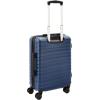 imageAmazon Basics Carry On Luggage Hardside 20inch Spinner with ScratchResistant Surface BlackNavy Blue