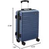 imageAmazon Basics Carry On Luggage Hardside 20inch Spinner with ScratchResistant Surface BlackNavy Blue