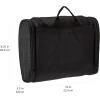 imageAmazon Basics Hanging Travel Toiletry Bag Organizer Shower Dopp Kit Black