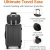 imageAmazon Basics Hardside CarryOn Spinner 4piece set BlackBlack