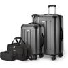 imageAmazon Basics Hardside CarryOn Spinner 4piece set BlackBlack
