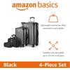 imageAmazon Basics Hardside CarryOn Spinner 4piece set BlackBlack
