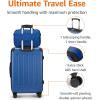 imageAmazon Basics Hardside CarryOn Spinner 4piece set BlackNavy Blue