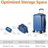 imageAmazon Basics Hardside CarryOn Spinner 4piece set BlackNavy Blue