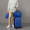 imageAmazon Basics Hardside CarryOn Spinner 4piece set BlackNavy Blue