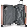 imageAmazon Basics Hardside CarryOn Spinner 4piece set BlackRose Gold