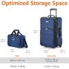 imageAmazon Basics Home Lifestyle Softside Entry Luggage Set 2 Pieces CarryOn 23Inch Tote 15Inch RedNavy Blue