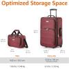 imageAmazon Basics Home Lifestyle Softside Entry Luggage Set 2 Pieces CarryOn 23Inch Tote 15Inch RedRed