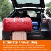 imageAmazon Basics Large Duffel Bag 100L for Travel Travel Bag with Multiple Zippered Pockets Lightweight yet Durable Nylon Material 50Pound Weight Capacity Red 325quotL x 17quotW x 115quotHRed