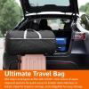 imageAmazon Basics Large Duffel Bag 100L for Travel Travel Bag with Multiple Zippered Pockets Lightweight yet Durable Nylon Material 50Pound Weight Capacity Red 325quotL x 17quotW x 115quotHBlack