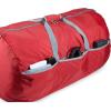 imageAmazon Basics Large Duffel Bag 100L for Travel Travel Bag with Multiple Zippered Pockets Lightweight yet Durable Nylon Material 50Pound Weight Capacity Red 325quotL x 17quotW x 115quotHRed