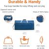 imageAmazon Basics Large Duffel Bag 100L for Travel Travel Bag with Multiple Zippered Pockets Lightweight yet Durable Nylon Material 50Pound Weight Capacity Red 325quotL x 17quotW x 115quotHNavy Blue