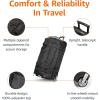 imageAmazon Basics Rolling Duffel Bag with Wheels Ripstop Luggage for Traveling Telescoping Handle 30quot BlackBlack