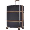 imageAmazon Basics Rolling Luggage Bag Wheels 267inch Vienna Spinner Suitcase Expandable BlackBlack