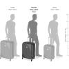 imageAmazon Basics Rolling Luggage Bag Wheels 267inch Vienna Spinner Suitcase Expandable BlackBlack