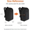 imageAmazon Basics Travel Backpack Carry On Flight Approved Lightweight Expandable Dual Use as Backpack or Shoulder Bag NavyBlack