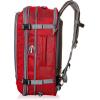 imageAmazon Basics Travel Backpack Carry On Flight Approved Lightweight Expandable Dual Use as Backpack or Shoulder Bag NavyRed