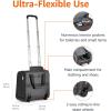 imageAmazon Basics Underseat Carry On Luggage with Wheels  14Inch Rolling Travel Bag BlackBlack