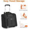 imageAmazon Basics Underseat Carry On Luggage with Wheels  14Inch Rolling Travel Bag BlackBlack