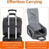 imageAmazon Basics Underseat Carry On Luggage with Wheels  14Inch Rolling Travel Bag BlackBlack