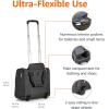 imageAmazon Basics Underseat Carry On Luggage with Wheels  14Inch Rolling Travel Bag BlackBlack Quilted