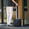 imageAmazon Basics Underseat Carry On Luggage with Wheels  14Inch Rolling Travel Bag BlackBlack Quilted