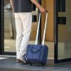 imageAmazon Basics Underseat Carry On Luggage with Wheels  14Inch Rolling Travel Bag BlackNavy