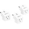 imageAmazon Basics 3Pack Travel Plug Adapter Type EF Europe  France Germany Greece Hungary Iceland the Netherlands Norway Poland Portugal Romania and Spain WhiteType EF