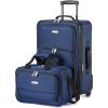 imageAmazon Basics Home Lifestyle Softside Entry Luggage Set 2 Pieces CarryOn 23Inch Tote 15Inch RedNavy Blue