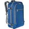 imageAmazon Basics Travel Backpack Carry On Flight Approved Lightweight Expandable Dual Use as Backpack or Shoulder Bag NavyNavy