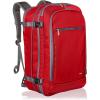 imageAmazon Basics Travel Backpack Carry On Flight Approved Lightweight Expandable Dual Use as Backpack or Shoulder Bag NavyRed