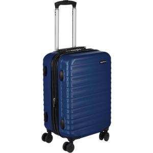 imageAmazon Basics 30Inch Hardside Checked Luggage Hardshell Suitcase With Wheels Expandable For Up to 15 More Space With ScratchResistant Surface Four Multidirectional Wheels Rose GoldNavy Blue