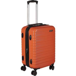 imageAmazon Basics 30Inch Hardside Checked Luggage Hardshell Suitcase With Wheels Expandable For Up to 15 More Space With ScratchResistant Surface Four Multidirectional Wheels Rose GoldOrange