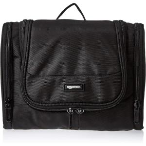 imageAmazon Basics Hanging Travel Toiletry Bag Organizer Shower Dopp Kit Black
