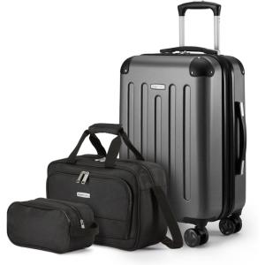 imageAmazon Basics Hardside CarryOn Spinner 4piece set BlackBlack