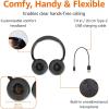 imageAmazon Basics Bluetooth Headphones with Microphone Wireless On Ear 35 Hour Playtime Foldable One Size Black