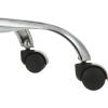 imageAmazon Basics Drafting Spa Bar Stool with Wheels Height Adjustable Swivel Black 2205quot D x 2283quot W x 1988quot H