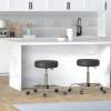 imageAmazon Basics Drafting Spa Bar Stool with Wheels Height Adjustable Swivel Black 2205quot D x 2283quot W x 1988quot H