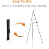 imageAmazon Basics Easel Display Stand Instant Floor Poster Lightweight Collapsible and Portable with Tripod Base Black Steel supports 5 pounds