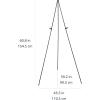 imageAmazon Basics Easel Display Stand Instant Floor Poster Lightweight Collapsible and Portable with Tripod Base Black Steel supports 5 pounds