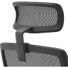 imageAmazon Basics Ergonomic Adjustable HighBack Mesh Chair with Upholstered Seat FlipUp Arms and Headrest Black