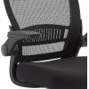 imageAmazon Basics Ergonomic Adjustable HighBack Mesh Chair with Upholstered Seat FlipUp Arms and Headrest Black
