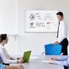 imageAmazon Basics Magnetic White Board with Pen Tray Dry Erase Board Aluminum Trim 354quot x 236quot60 cm x 90 cm