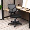 imageAmazon Basics Mesh MidBack AdjustableHeight 360Degree Swivel Office Desk Chair with Armrests Lumbar Support and Easy to Assemble Black